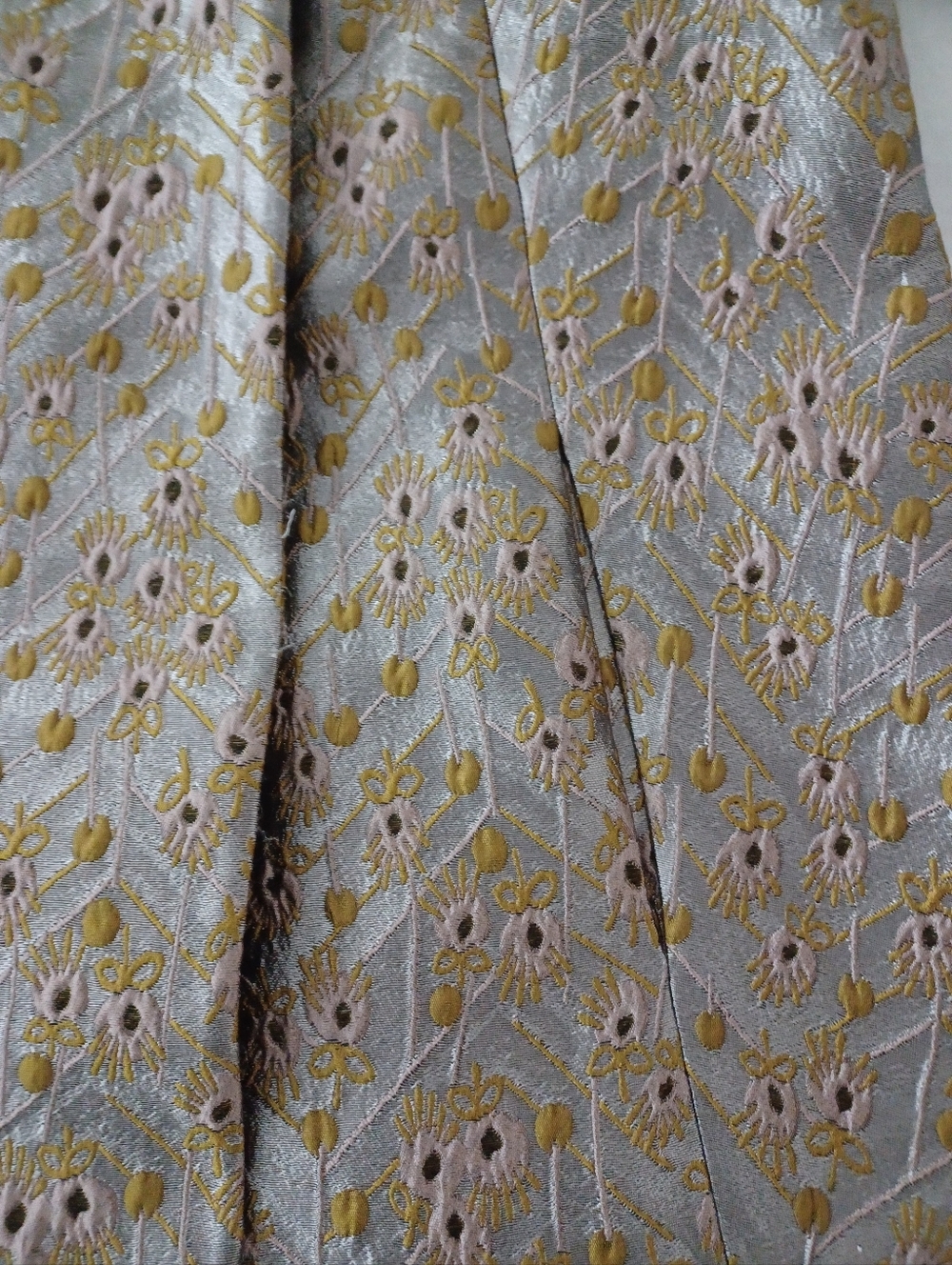 Tara Jarmon Paris Floral Metallic Jacquard Jacket With Detachable Collar - Picture 5 of 8